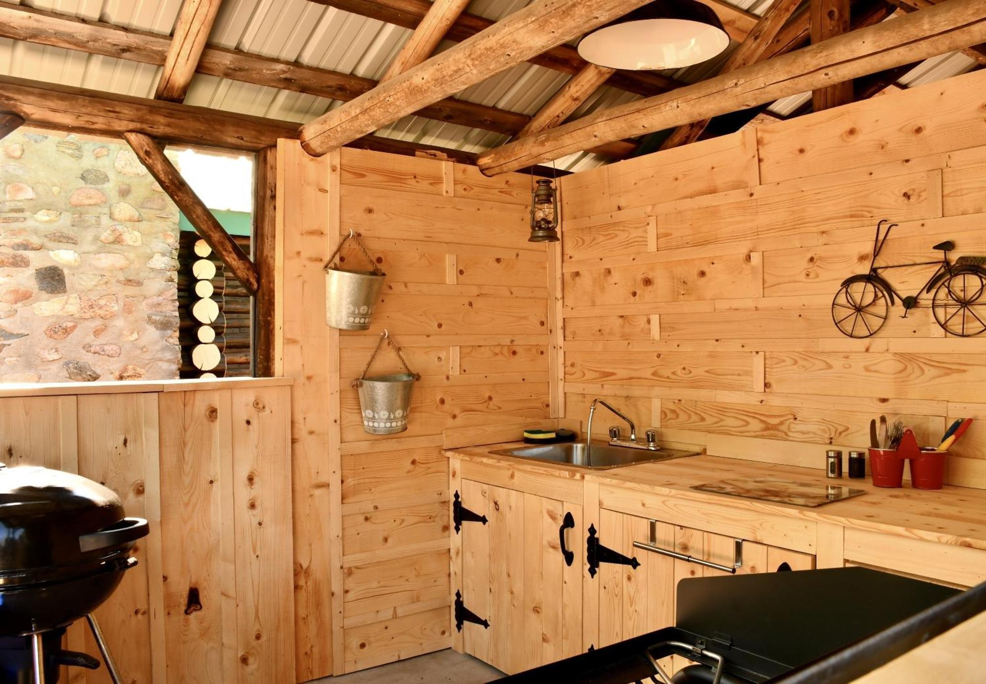 Domaine Le Bostonnais - Le Village En Bois Rond La Tuque Exterior photo
